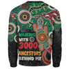 Australia Aboriginal Sweatshirt - Walking with 3000 Ancestors Behind Me With Goanna Sweatshirt