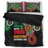 Australia Aboriginal Bedding Set - Walking with 3000 Ancestors Behind Me With Goanna Bedding Set