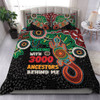 Australia Aboriginal Bedding Set - Walking with 3000 Ancestors Behind Me With Goanna Bedding Set