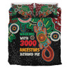 Australia Aboriginal Bedding Set - Walking with 3000 Ancestors Behind Me With Goanna Bedding Set