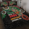 Australia Aboriginal Quilt Bed Set - Walking with 3000 Ancestors Behind Me With Goanna Quilt Bed Set