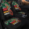 Australia Aboriginal Car Seat Covers - Walking with 3000 Ancestors Behind Me With Goanna Car Seat Covers