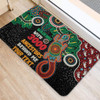 Australia Aboriginal Door Mat - Walking with 3000 Ancestors Behind Me With Goanna Door Mat