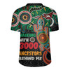 Australia Aboriginal Rugby Jersey - Walking with 3000 Ancestors Behind Me With Goanna Rugby Jersey