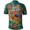 Australia Aboriginal Custom Polo Shirt - Dragonfly Flies Into Beehive And Snake Circle 2 Polo Shirt