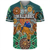 Australia Aboriginal Custom Baseball Shirt - Dragonfly Flies Into Beehive And Snake Circle 2 Baseball Shirt