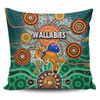 Australia Aboriginal Custom Pillow Covers - Dragonfly Flies Into Beehive And Snake Circle 2 Pillow Covers