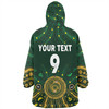 Australia Aboriginal Custom Snug Hoodie - Snake Circle And Symbols With Aboriginal Style Snug Hoodie