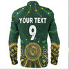 Australia Aboriginal Custom Long Sleeve Shirts - Snake Circle And Symbols With Aboriginal Style Long Sleeve Shirts