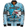 Cronulla-Sutherland Sharks Bomber Jacket - Custom Talent Win Games But Teamwork And Intelligence Win Championships With Aboriginal Style