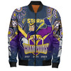 Melbourne Storm Bomber Jacket - Custom Talent Win Games But Teamwork And Intelligence Win Championships With Aboriginal Style