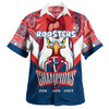 Sydney Roosters Hawaiian Shirt - Custom Talent Win Games But Teamwork And Intelligence Win Championships With Aboriginal Style