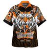 Wests Tigers Hawaiian Shirt - Custom Talent Win Games But Teamwork And Intelligence Win Championships With Aboriginal Style