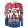 Sydney Roosters Long Sleeve Shirt - Custom Talent Win Games But Teamwork And Intelligence Win Championships With Aboriginal Style