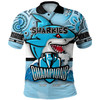 Cronulla-Sutherland Sharks Polo Shirt - Custom Talent Win Games But Teamwork And Intelligence Win Championships With Aboriginal Style