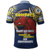 North Queensland Cowboys Polo Shirt - Custom Talent Win Games But Teamwork And Intelligence Win Championships With Aboriginal Style