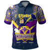 Melbourne Storm Polo Shirt - Custom Talent Win Games But Teamwork And Intelligence Win Championships With Aboriginal Style