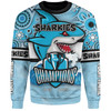 Cronulla-Sutherland Sharks Sweatshirt - Custom Talent Win Games But Teamwork And Intelligence Win Championships With Aboriginal Style