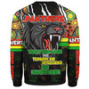 Penrith Panthers Sweatshirt - Custom Talent Win Games But Teamwork And Intelligence Win Championships With Aboriginal Style