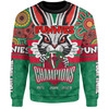 South Sydney Rabbitohs Sweatshirt - Custom Talent Win Games But Teamwork And Intelligence Win Championships With Aboriginal Style