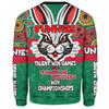 South Sydney Rabbitohs Sweatshirt - Custom Talent Win Games But Teamwork And Intelligence Win Championships With Aboriginal Style