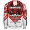 St. George Illawarra Dragons Sweatshirt - Custom Talent Win Games But Teamwork And Intelligence Win Championships With Aboriginal Style