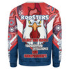 Sydney Roosters Sweatshirt - Custom Talent Win Games But Teamwork And Intelligence Win Championships With Aboriginal Style