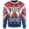Sydney Roosters Sweatshirt - Custom Talent Win Games But Teamwork And Intelligence Win Championships With Aboriginal Style