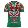 South Sydney Rabbitohs T-Shirt - Custom Talent Win Games But Teamwork And Intelligence Win Championships With Aboriginal Style