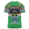 Canberra Raiders T-Shirt - Custom Talent Win Games But Teamwork And Intelligence Win Championships With Aboriginal Style