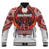 St. George Illawarra Dragons Baseball Jacket - Custom Talent Win Games But Teamwork And Intelligence Win Championships With Aboriginal Style