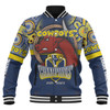 North Queensland Cowboys Baseball Jacket - Custom Talent Win Games But Teamwork And Intelligence Win Championships With Aboriginal Style