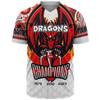 St. George Illawarra Dragons Baseball Shirt - Custom Talent Win Games But Teamwork And Intelligence Win Championships With Aboriginal Style