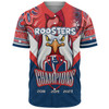 Sydney Roosters Baseball Shirt - Custom Talent Win Games But Teamwork And Intelligence Win Championships With Aboriginal Style