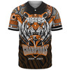 Wests Tigers Baseball Shirt - Custom Talent Win Games But Teamwork And Intelligence Win Championships With Aboriginal Style