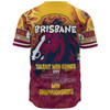 Brisbane Broncos Baseball Shirt - Custom Talent Win Games But Teamwork And Intelligence Win Championships With Aboriginal Style