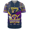 Melbourne Storm Baseball Shirt - Custom Talent Win Games But Teamwork And Intelligence Win Championships With Aboriginal Style