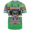 Canberra Raiders Baseball Shirt - Custom Talent Win Games But Teamwork And Intelligence Win Championships With Aboriginal Style