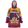 Brisbane Broncos Snug Hoodie - Custom Talent Win Games But Teamwork And Intelligence Win Championships With Aboriginal Style