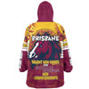 Brisbane Broncos Snug Hoodie - Custom Talent Win Games But Teamwork And Intelligence Win Championships With Aboriginal Style