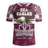 Manly Warringah Sea Eagles Rugby Jersey - Custom Talent Win Games But Teamwork And Intelligence Win Championships With Aboriginal Style