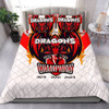 St. George Illawarra Dragons Bedding Set Talent Win Games But Teamwork And Intelligence Win Championships With Aboriginal Style