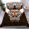 Wests Tigers Bedding Set Talent Win Games But Teamwork And Intelligence Win Championships With Aboriginal Style