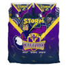 Melbourne Storm Bedding Set Talent Win Games But Teamwork And Intelligence Win Championships With Aboriginal Style