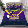 Melbourne Storm Bedding Set Talent Win Games But Teamwork And Intelligence Win Championships With Aboriginal Style