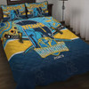 Gold Coast Titans Quilt Bed Set Talent Win Games But Teamwork And Intelligence Win Championships With Aboriginal Style