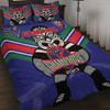 New Zealand Warriors Quilt Bed Set Talent Win Games But Teamwork And Intelligence Win Championships With Aboriginal Style