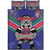 New Zealand Warriors Quilt Bed Set Talent Win Games But Teamwork And Intelligence Win Championships With Aboriginal Style