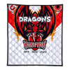 St. George Illawarra Dragons Premium Quilt Talent Win Games But Teamwork And Intelligence Win Championships With Aboriginal Style