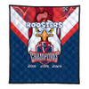 Sydney Roosters Premium Quilt Talent Win Games But Teamwork And Intelligence Win Championships With Aboriginal Style